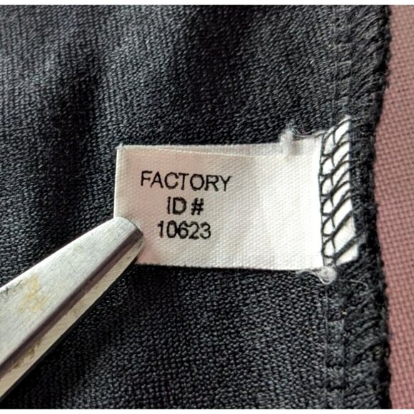 Vtg 90s Slacker Grunge EXPRESS Tricot Reality Bites-era Black Sheath Dress Sz 12 - Picture 6 of 7